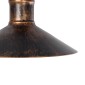 GloboStar® BRASTA 01131 Vintage Επιτοίχιο Φωτιστικό Απλίκα Μονόφωτο 1 x E27 IP20 Χάλκινο Μέταλλο με Μπεζ Σχοινί - Μ26 x Π42.5 x Υ24cm
