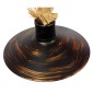 GloboStar® CARVIA 01136 Vintage Επιτοίχιο Φωτιστικό Απλίκα Μονόφωτο 1 x E27 IP20 Χάλκινο Μέταλλο με Μπεζ Σχοινί - Μ50 x Π27 x Υ25cm