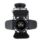 GloboStar® BROADWAY 01140 Vintage Φωτιστικό Οροφής Πλέγμα Μονόφωτο 1 x E27 IP20 Μαύρο Μέταλλο - Μ28 x Π25 x Υ100cm