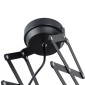 GloboStar® BROADWAY 01140 Vintage Φωτιστικό Οροφής Πλέγμα Μονόφωτο 1 x E27 IP20 Μαύρο Μέταλλο - Μ28 x Π25 x Υ100cm