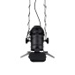 GloboStar® BROADWAY 01140 Vintage Φωτιστικό Οροφής Πλέγμα Μονόφωτο 1 x E27 IP20 Μαύρο Μέταλλο - Μ28 x Π25 x Υ100cm