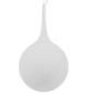 GloboStar® SPHERE 01143 Μοντέρνο Κρεμαστό Φωτιστικό Μπάλα Μονόφωτο 1 x E27 IP20 Λευκό Γυαλί - Μ25 x Π25 x Υ46.5cm