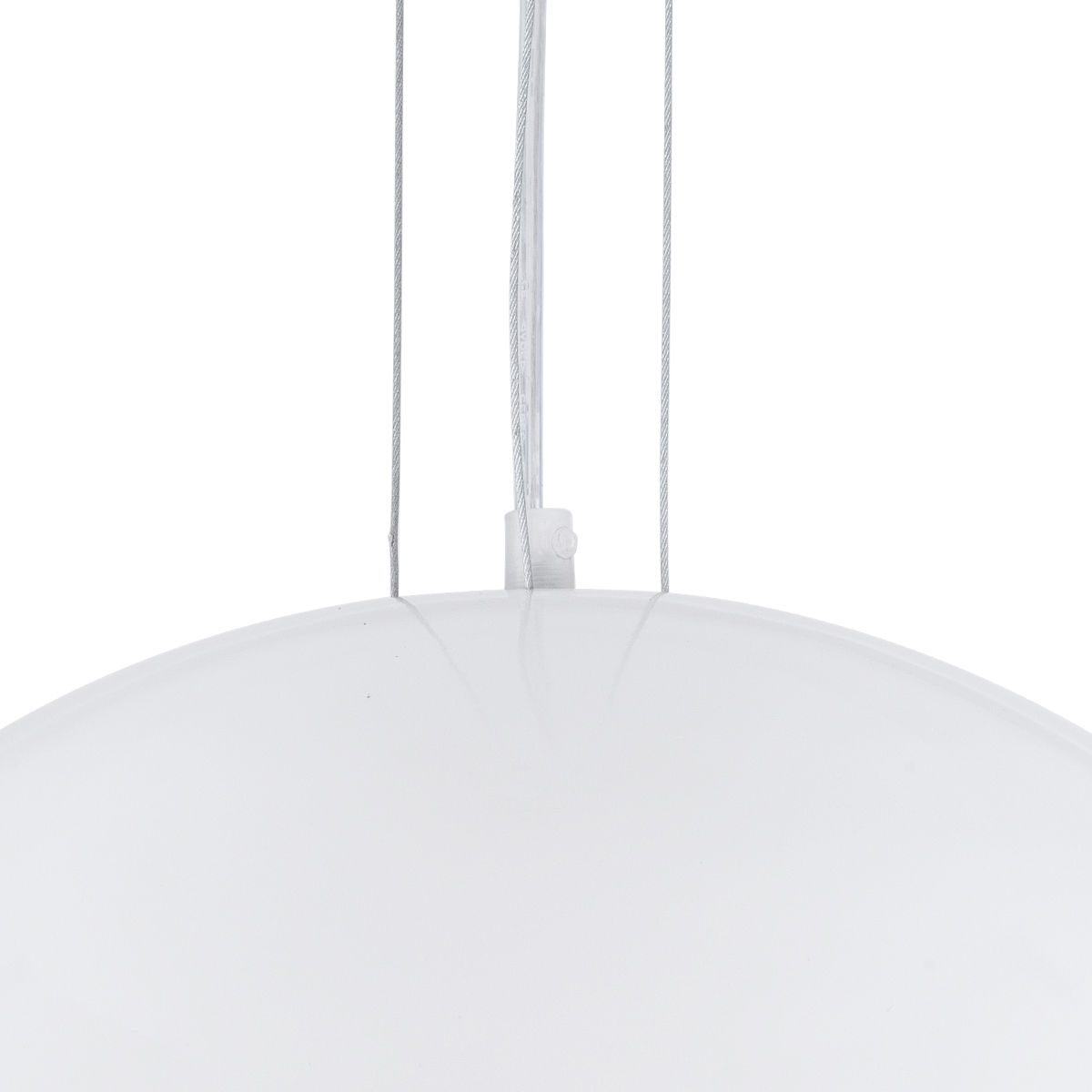 GloboStar® SERENIA 01152 Μοντέρνο Κρεμαστό Φωτιστικό Καμπάνα Μονόφωτο 1 x E27 IP20 Λευκό Γύψο - Μ40 x Π40 x Υ20cm