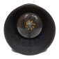 GloboStar® HOLVIA 01160 Vintage Επιτοίχιο Φωτιστικό Απλίκα Μονόφωτο 1 x E27 IP20 Μαύρο Μέταλλο - Μ16 x Π12 x Υ34cm