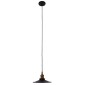 GloboStar® CARAVEL 01167 Vintage Κρεμαστό Φωτιστικό Καμπάνα Μονόφωτο 1 x E27 IP20 Μαύρο & Χρυσό Μέταλλο - Μ22 x Π22 x Υ13cm