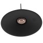 GloboStar® CARAVEL 01167 Vintage Κρεμαστό Φωτιστικό Καμπάνα Μονόφωτο 1 x E27 IP20 Μαύρο & Χρυσό Μέταλλο - Μ22 x Π22 x Υ13cm