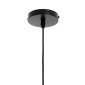 GloboStar® WICKHAM 01169 Vintage Κρεμαστό Φωτιστικό Καμπάνα Μονόφωτο 1 x E27 IP20 Διάφανο Γυαλί με Μαύρο & Χρυσό Μέταλλο - Μ18 x Π18 x Y20cm