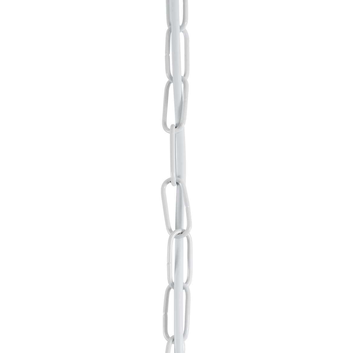 GloboStar® LARKIN 01174 Vintage Κρεμαστό Φωτιστικό Καμπάνα Μονόφωτο 1 x E27 IP20 Λευκό Μέταλλο - Μ30 x Π30 x Y28cm
