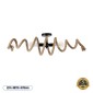 GloboStar® SPIRAL 01188 Vintage Φωτιστικό Οροφής Πλέγμα Δίφωτο 2 x E27 IP20 Μαύρο Μέταλλο με Μπεζ Σχοινί - Μ20 x Π20 x Υ75cm