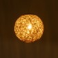 GloboStar® OCEANA 01200 Vintage Κρεμαστό Φωτιστικό Μπάλα Μονόφωτο 1 x E27 IP20 Μπεζ Σχοινί - Μ20 x Π20 x Υ20cm