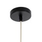 GloboStar® BAHAMAS 01202 Boho Κρεμαστό Φωτιστικό Καμπάνα Μονόφωτο 1 x E27 IP20 Μπεζ Ξύλο - Μ30 x Π30 x Υ40cm