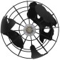 GloboStar® EARTH 01205 Vintage Κρεμαστό Φωτιστικό Φιγούρα Μονόφωτο 1 x E27 IP20 Μαύρο Μέταλλο - Μ30 x Π30 x Υ30cm