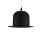 GloboStar® CHARLO 01214 Vintage Κρεμαστό Φωτιστικό Καμπάνα Μονόφωτο 1 x E27 IP20 Μαύρο & Χρυσό Μέταλλο - Μ26 x Π26 x Υ16cm
