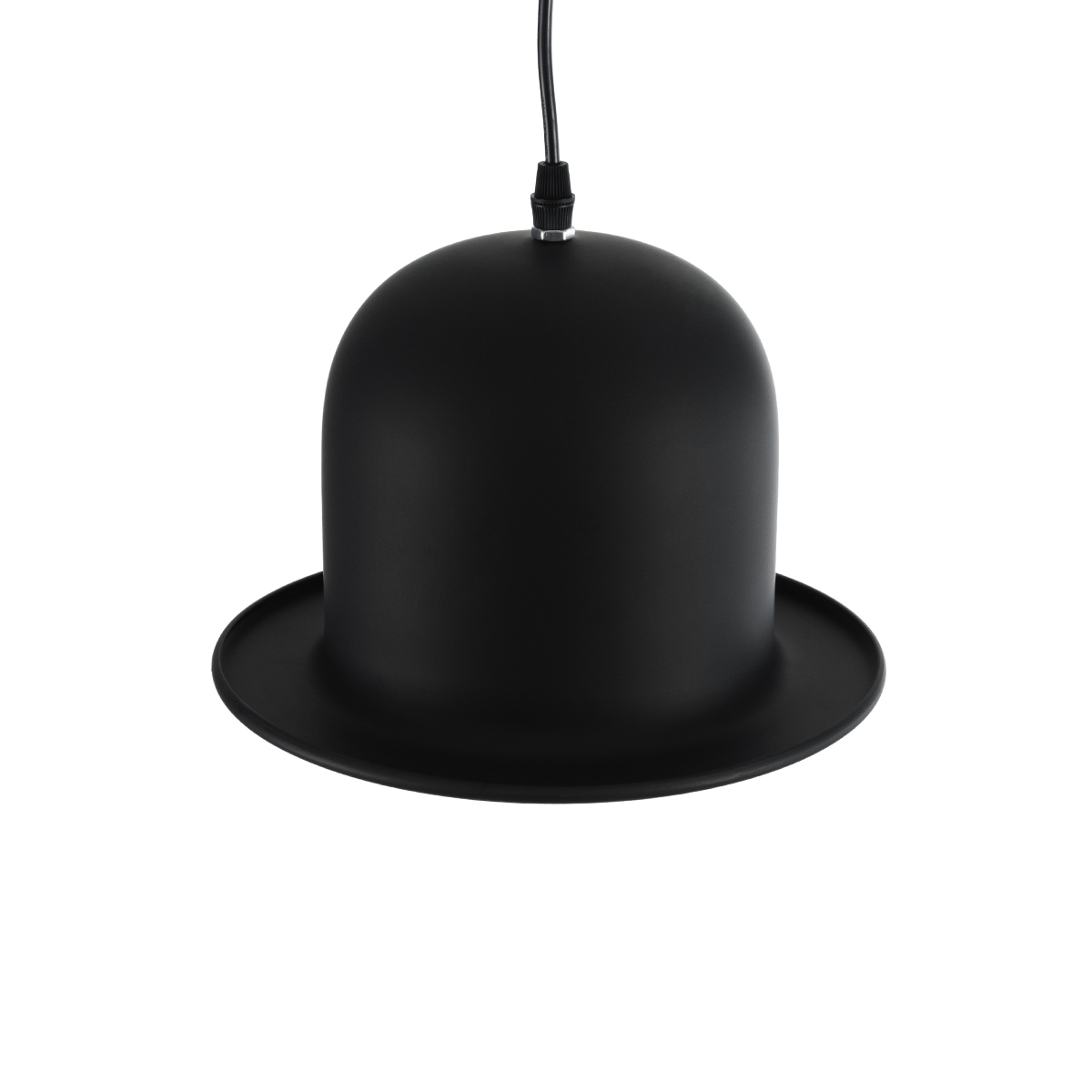 GloboStar® CHARLO 01214 Vintage Κρεμαστό Φωτιστικό Καμπάνα Μονόφωτο 1 x E27 IP20 Μαύρο & Χρυσό Μέταλλο - Μ26 x Π26 x Υ16cm