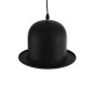 GloboStar® CHARLO 01214 Vintage Κρεμαστό Φωτιστικό Καμπάνα Μονόφωτο 1 x E27 IP20 Μαύρο & Χρυσό Μέταλλο - Μ26 x Π26 x Υ16cm