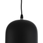 GloboStar® CHARLO 01214 Vintage Κρεμαστό Φωτιστικό Καμπάνα Μονόφωτο 1 x E27 IP20 Μαύρο & Χρυσό Μέταλλο - Μ26 x Π26 x Υ16cm