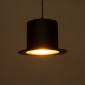 GloboStar® SHERLOCK 01215 Vintage Κρεμαστό Φωτιστικό Καμπάνα Μονόφωτο 1 x E27 IP20 Μαύρο Μέταλλο - Μ26 x Π26 x Υ16cm