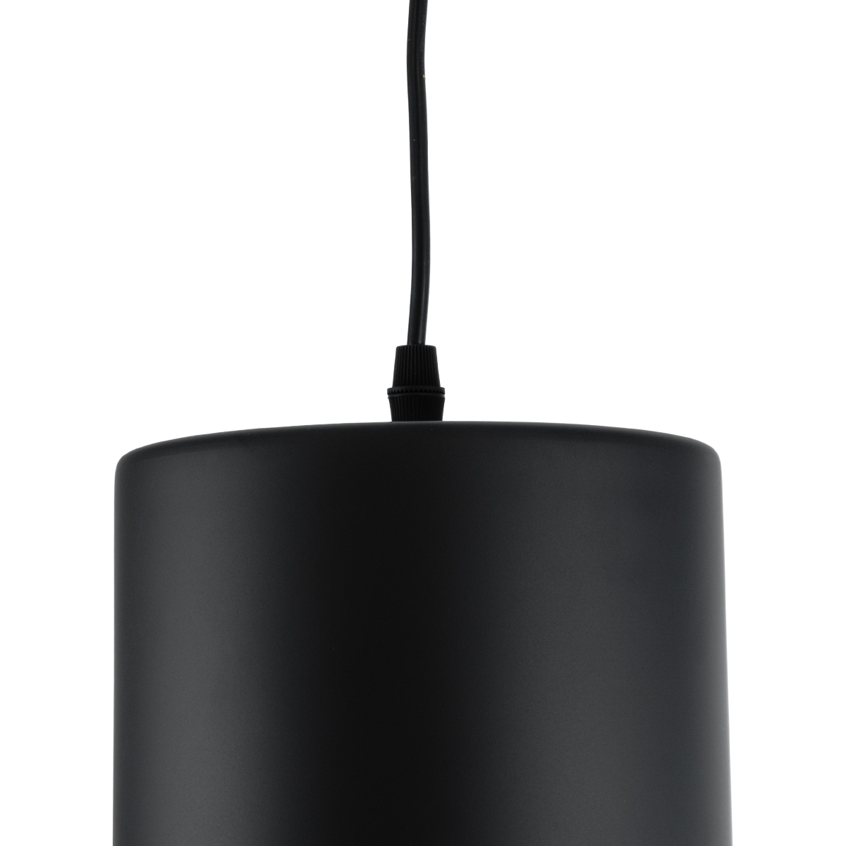 GloboStar® SHERLOCK 01215 Vintage Κρεμαστό Φωτιστικό Καμπάνα Μονόφωτο 1 x E27 IP20 Μαύρο Μέταλλο - Μ26 x Π26 x Υ16cm