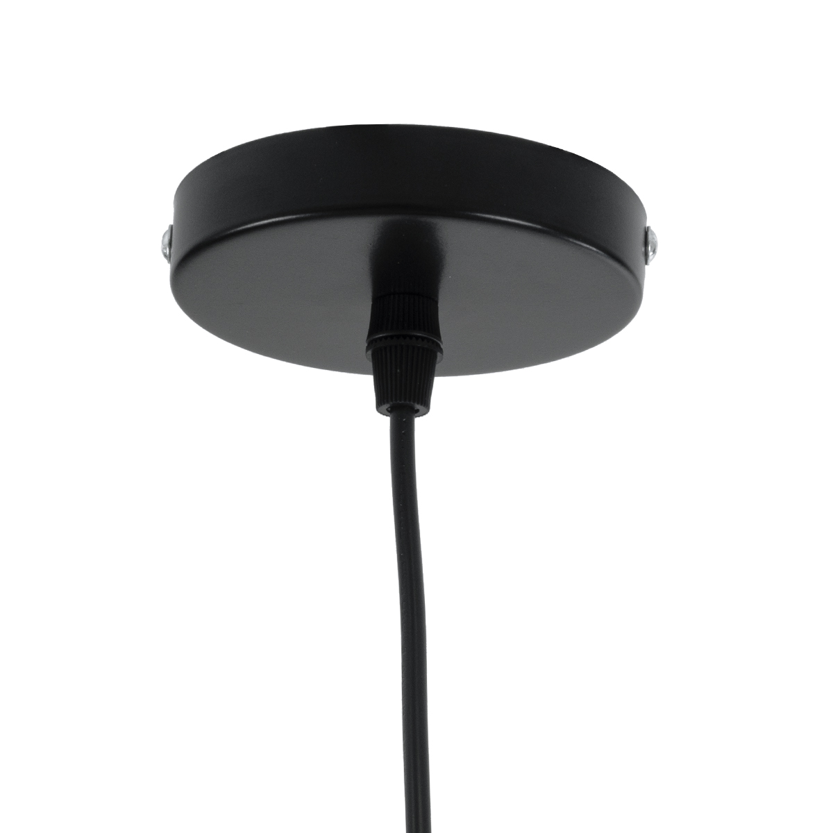 GloboStar® SHERLOCK 01215 Vintage Κρεμαστό Φωτιστικό Καμπάνα Μονόφωτο 1 x E27 IP20 Μαύρο Μέταλλο - Μ26 x Π26 x Υ16cm