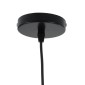 GloboStar® SHERLOCK 01215 Vintage Κρεμαστό Φωτιστικό Καμπάνα Μονόφωτο 1 x E27 IP20 Μαύρο Μέταλλο - Μ26 x Π26 x Υ16cm