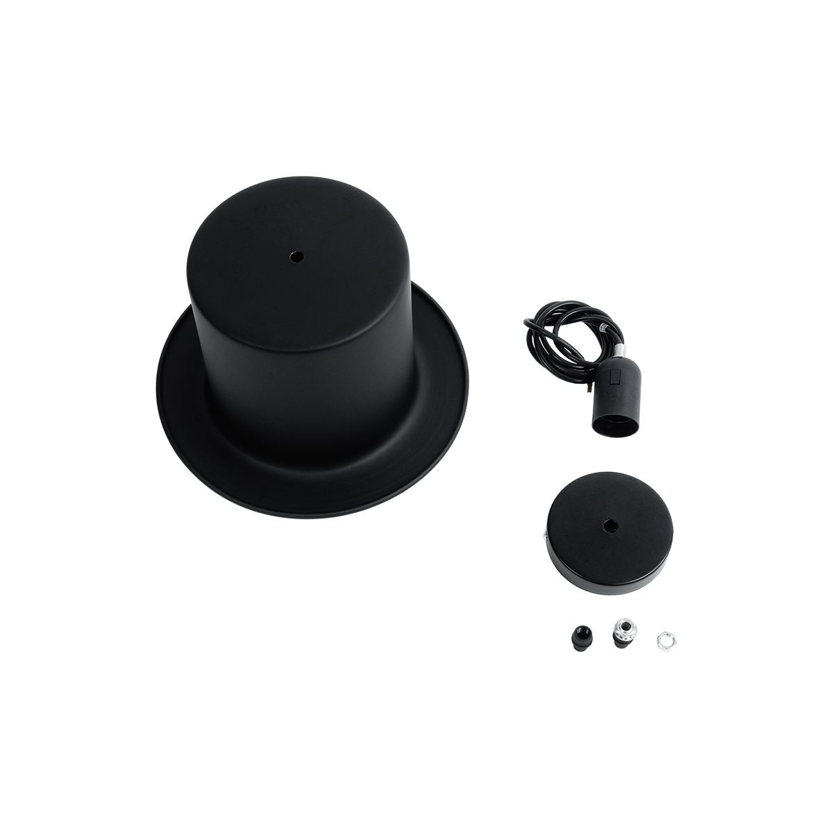 GloboStar® SHERLOCK 01215 Vintage Κρεμαστό Φωτιστικό Καμπάνα Μονόφωτο 1 x E27 IP20 Μαύρο Μέταλλο - Μ26 x Π26 x Υ16cm