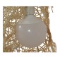 GloboStar® CRESCENT 01222 Vintage Κρεμαστό Φωτιστικό Φιγούρα Μονόφωτο 1 x E27 IP20 Μπεζ Σχοινί - Μ30 x Π20 x Υ35cm