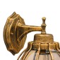 GloboStar® ETOILE 01227 Vintage Επιτοίχιο Φωτιστικό Απλίκα Μονόφωτο 1 x E27 IP20 Καφέ & Χρυσό Μέταλλο με Μελί Γυαλί - Φ18 x Υ27cm