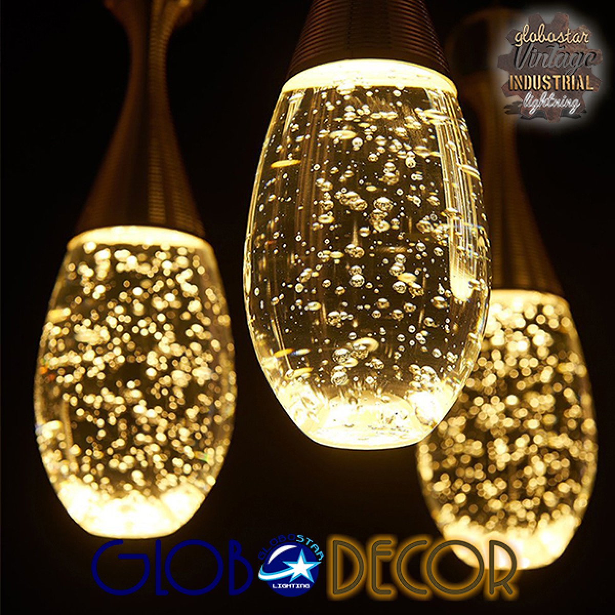 GloboStar® JADORE 01232 Μοντέρνο Κρεμαστό Φωτιστικό Ανάρτηση LED -W -lm -°AC 220-240V IP20 Θερμό Λευκό 3000K Χάλκινο Μέταλλο με Διάφανο Γυαλί - Μ8 x Π8 x Υ26cm - 2 Χρόνια Εγγύηση