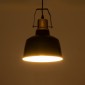 GloboStar® DEVOTA 01235 Vintage Κρεμαστό Φωτιστικό Καμπάνα Μονόφωτο 1 x E27 IP20 Μαύρο & Χρυσό Μέταλλο - Μ22 x Π22 x Υ30cm