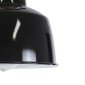 GloboStar® DEVOTA 01235 Vintage Κρεμαστό Φωτιστικό Καμπάνα Μονόφωτο 1 x E27 IP20 Μαύρο & Χρυσό Μέταλλο - Μ22 x Π22 x Υ30cm