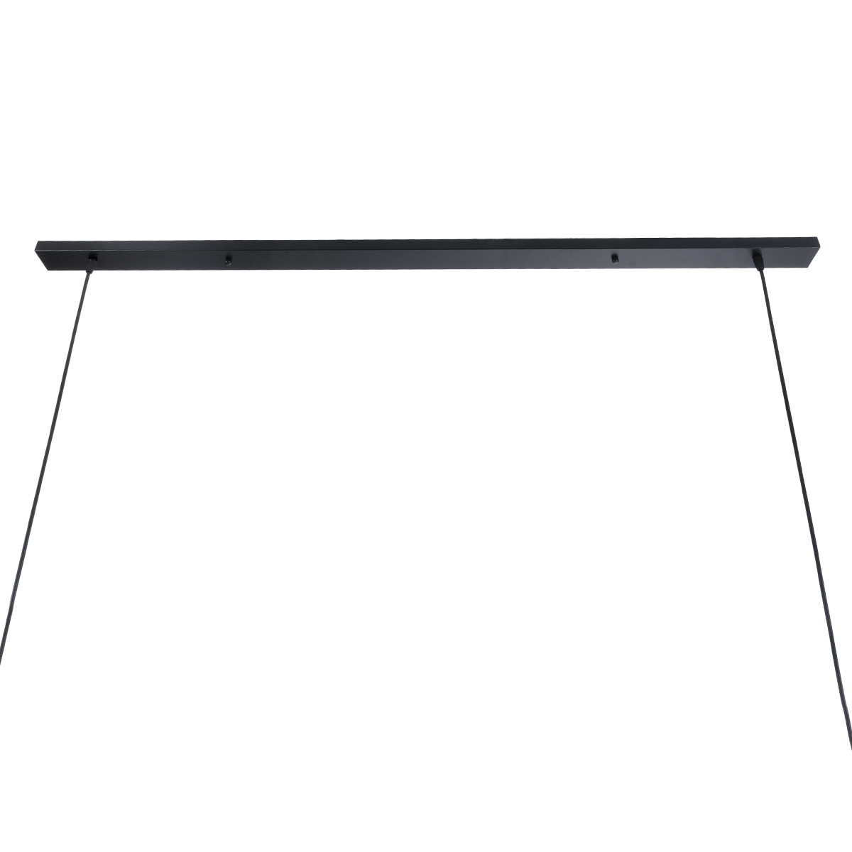GloboStar® ALFREDA 01242 Μοντέρνο Κρεμαστό Φωτιστικό Ράγα Πολύφωτο 10 x E27 IP20 Μαύρο Μέταλλο - Μ140 x Π18 x Υ7cm