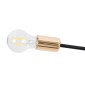 GloboStar® OLINDA 01244 Μοντέρνο Φωτιστικό Οροφής Πλέγμα Πολύφωτο 10 x E27 IP20 Μαύρο Μέταλλο - Μ102 x Π102 x Υ17cm