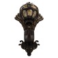 GloboStar® CORNELIA 01250 Vintage Επιτοίχιο Φωτιστικό Απλίκα Μονόφωτο 1 x E27 IP20 Καφέ & Χρυσό Μέταλλο με Μελί Γυαλί - Μ20 x Π32 x Υ55cm