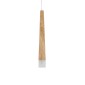GloboStar® CALISTA 01252 Μοντέρνο Κρεμαστό Φωτιστικό Ανάρτηση Μονόφωτο 1 x G4 IP20 Μπεζ Ξύλο - Μ4 x Π3 x Υ33cm