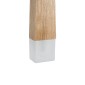 GloboStar® CALISTA 01252 Μοντέρνο Κρεμαστό Φωτιστικό Ανάρτηση Μονόφωτο 1 x G4 IP20 Μπεζ Ξύλο - Μ4 x Π3 x Υ33cm