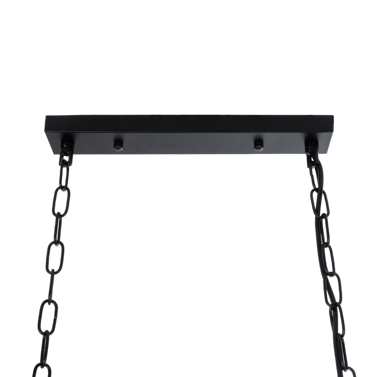 GloboStar® NEST 01255 Vintage Κρεμαστό Φωτιστικό Φιγούρα Πολύφωτο 4 x E27 IP20 Mαύρο Μέταλλο με Πράσινο Πλαστικό - Μ103 x Π34 x Υ36.5cm