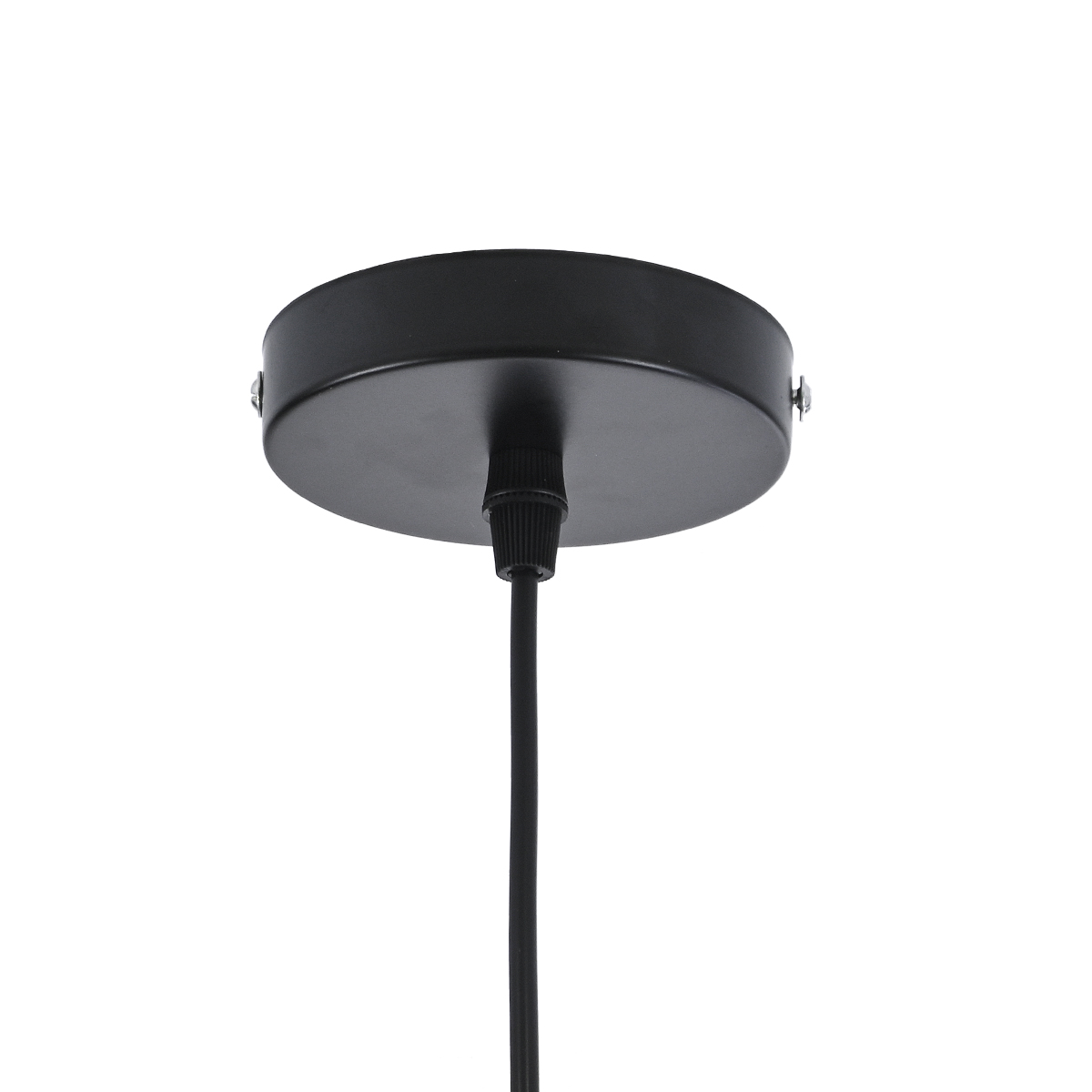 GloboStar® SEVILLE 01269 Μοντέρνο Κρεμαστό Φωτιστικό Ανάρτηση Μονόφωτο 1 x E27 IP20 Μαύρο & Χρυσό Μέταλλο - Μ35 x Π35 x Υ35cm