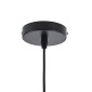 GloboStar® SEVILLE 01269 Μοντέρνο Κρεμαστό Φωτιστικό Ανάρτηση Μονόφωτο 1 x E27 IP20 Μαύρο & Χρυσό Μέταλλο - Μ35 x Π35 x Υ35cm
