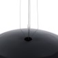 GloboStar® SERENIA 01270 Μοντέρνο Κρεμαστό Φωτιστικό Καμπάνα Μονόφωτο 1 x E27 IP20 Μαύρο Μέταλλο με Λευκό Γύψο - Μ60 x Π60 x Υ30cm