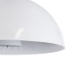 GloboStar® SERENIA 01271 Μοντέρνο Κρεμαστό Φωτιστικό Καμπάνα Μονόφωτο 1 x E27 IP20 Λευκό Μέταλλο με Λευκό Γύψο - Μ60 x Π60 x Υ30cm