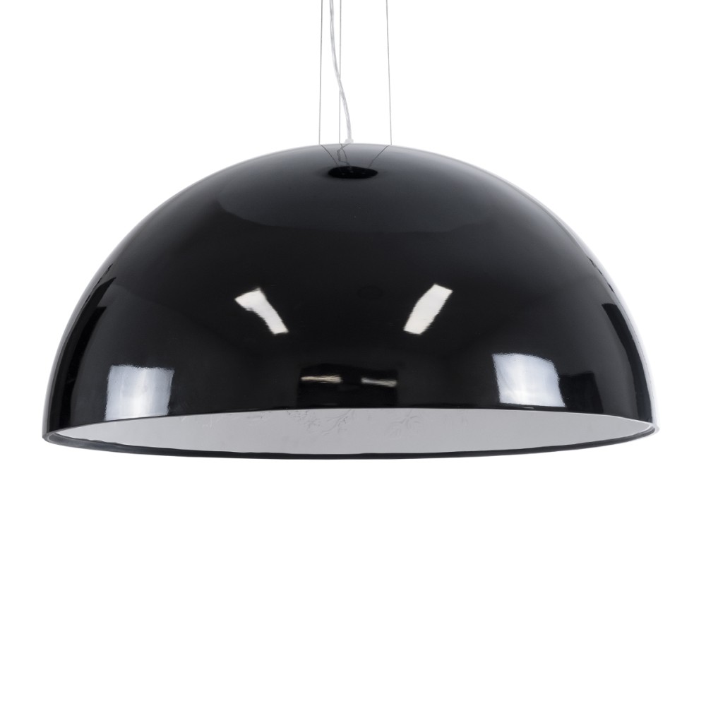 GLOBOSTAR® SERENIA 01272 Μοντέρνο Κρεμαστό Φωτιστικό Οροφής με Ντουί 1 x E27 AC 220-240V IP20 - Μαύρο & Λευκό - Μ90 x Π90 x Y40cm