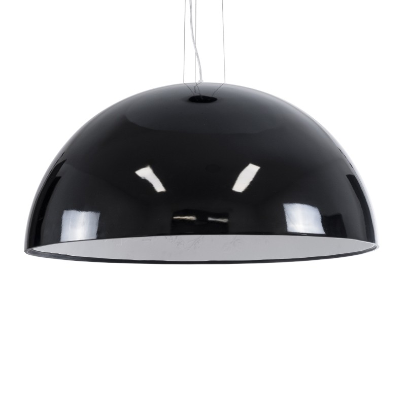 GLOBOSTAR® SERENIA 01272 Μοντέρνο Κρεμαστό Φωτιστικό Οροφής με Ντουί 1 x E27 AC 220-240V IP20 - Μαύρο & Λευκό - Μ90 x Π90 x Y40cm