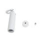 GloboStar® CANNON 01274 Μοντέρνο Κρεμαστό Φωτιστικό Κύλινδρος Μονόφωτο 1 x GU10 IP20 Λευκό Μέταλλο - Μ6 x Π6 x Y20cm