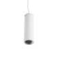 GloboStar® CANNON 01274 Μοντέρνο Κρεμαστό Φωτιστικό Κύλινδρος Μονόφωτο 1 x GU10 IP20 Λευκό Μέταλλο - Μ6 x Π6 x Y20cm