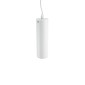 GloboStar® CANNON 01274 Μοντέρνο Κρεμαστό Φωτιστικό Κύλινδρος Μονόφωτο 1 x GU10 IP20 Λευκό Μέταλλο - Μ6 x Π6 x Y20cm