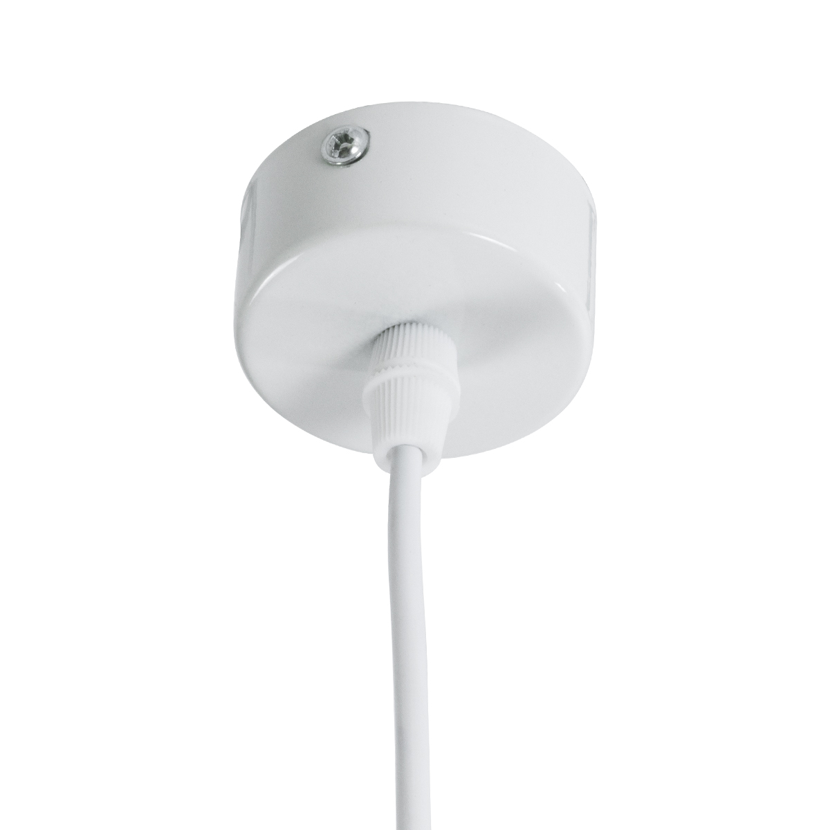 GloboStar® CANNON 01274 Μοντέρνο Κρεμαστό Φωτιστικό Κύλινδρος Μονόφωτο 1 x GU10 IP20 Λευκό Μέταλλο - Μ6 x Π6 x Y20cm