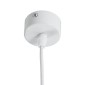 GloboStar® CANNON 01274 Μοντέρνο Κρεμαστό Φωτιστικό Κύλινδρος Μονόφωτο 1 x GU10 IP20 Λευκό Μέταλλο - Μ6 x Π6 x Y20cm