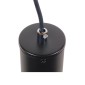 GloboStar® CANNON 01275 Μοντέρνο Κρεμαστό Φωτιστικό Κύλινδρος Μονόφωτο 1 x GU10 Μαύρο Μέταλλο - Μ6 x Π6 x Y20cm