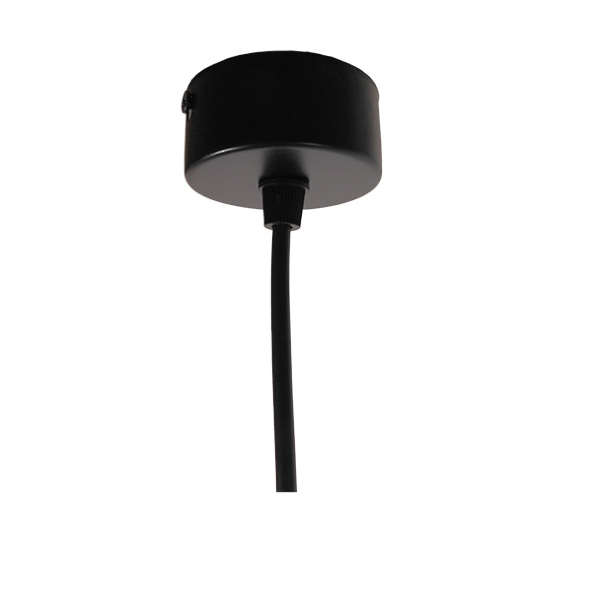 GloboStar® CANNON 01275 Μοντέρνο Κρεμαστό Φωτιστικό Κύλινδρος Μονόφωτο 1 x GU10 Μαύρο Μέταλλο - Μ6 x Π6 x Y20cm