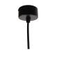GloboStar® CANNON 01275 Μοντέρνο Κρεμαστό Φωτιστικό Κύλινδρος Μονόφωτο 1 x GU10 Μαύρο Μέταλλο - Μ6 x Π6 x Y20cm